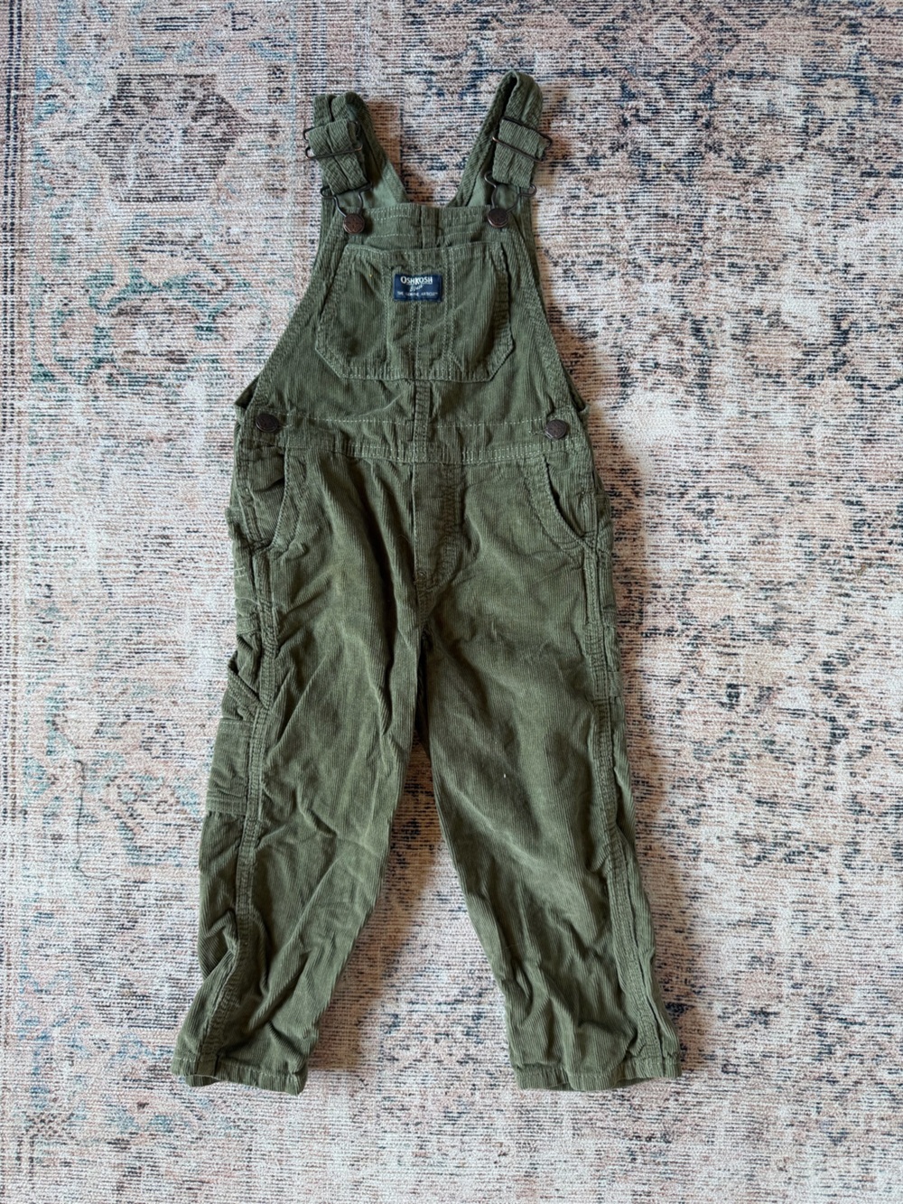 OshKosh B'gosh Olive Corduroy Overalls